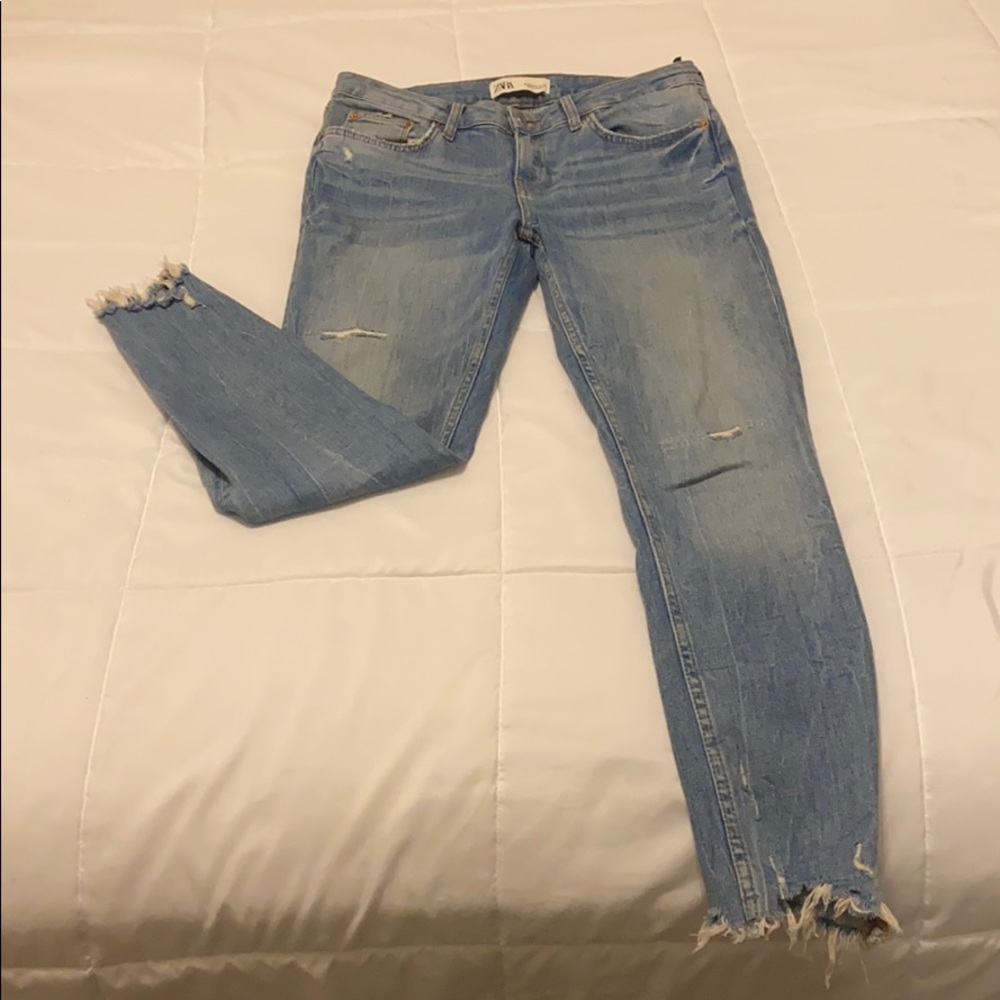 Zara Distressed Skinny Jeans